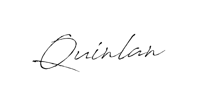 How to make Quinlan signature? Antro_Vectra is a professional autograph style. Create handwritten signature for Quinlan name. Quinlan signature style 6 images and pictures png