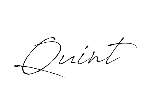 You should practise on your own different ways (Antro_Vectra) to write your name (Quint) in signature. don't let someone else do it for you. Quint signature style 6 images and pictures png