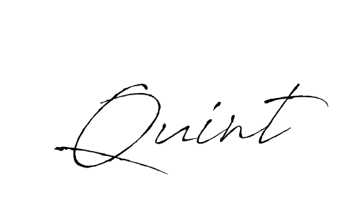 You should practise on your own different ways (Antro_Vectra) to write your name (Quint) in signature. don't let someone else do it for you. Quint signature style 6 images and pictures png