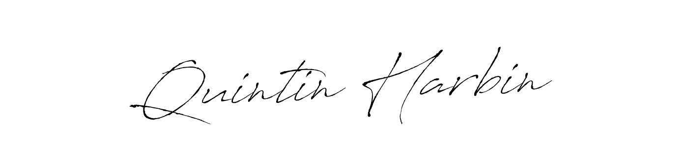 Also we have Quintin Harbin name is the best signature style. Create professional handwritten signature collection using Antro_Vectra autograph style. Quintin Harbin signature style 6 images and pictures png