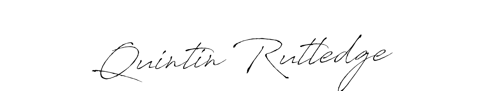 How to make Quintin Rutledge name signature. Use Antro_Vectra style for creating short signs online. This is the latest handwritten sign. Quintin Rutledge signature style 6 images and pictures png