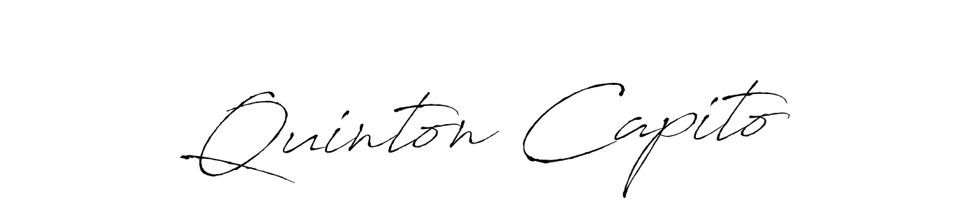 Here are the top 10 professional signature styles for the name Quinton Capito. These are the best autograph styles you can use for your name. Quinton Capito signature style 6 images and pictures png