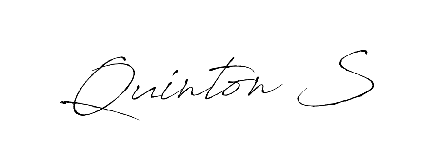 Design your own signature with our free online signature maker. With this signature software, you can create a handwritten (Antro_Vectra) signature for name Quinton S. Quinton S signature style 6 images and pictures png