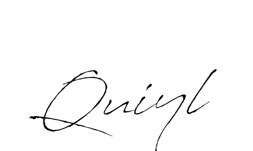 Create a beautiful signature design for name Quiyl. With this signature (Antro_Vectra) fonts, you can make a handwritten signature for free. Quiyl signature style 6 images and pictures png