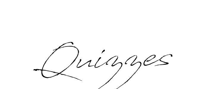 Make a beautiful signature design for name Quizzes. With this signature (Antro_Vectra) style, you can create a handwritten signature for free. Quizzes signature style 6 images and pictures png