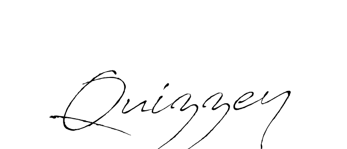Quizzey stylish signature style. Best Handwritten Sign (Antro_Vectra) for my name. Handwritten Signature Collection Ideas for my name Quizzey. Quizzey signature style 6 images and pictures png