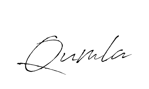 How to make Qumla signature? Antro_Vectra is a professional autograph style. Create handwritten signature for Qumla name. Qumla signature style 6 images and pictures png