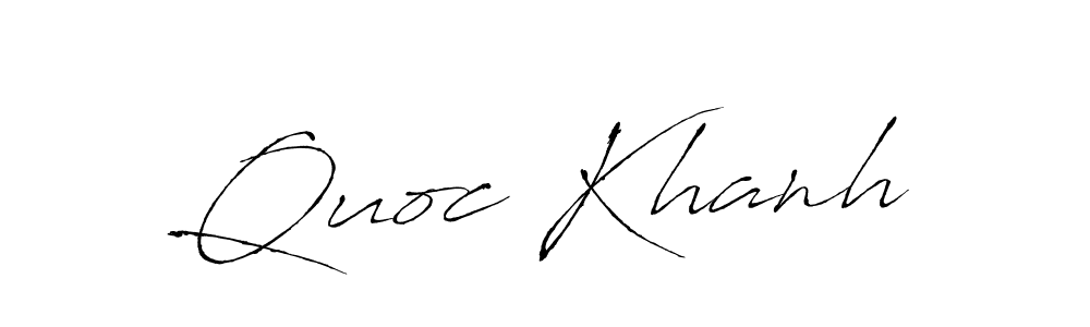 Quoc Khanh stylish signature style. Best Handwritten Sign (Antro_Vectra) for my name. Handwritten Signature Collection Ideas for my name Quoc Khanh. Quoc Khanh signature style 6 images and pictures png