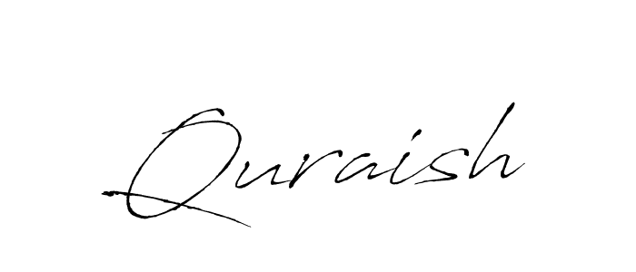 Make a beautiful signature design for name Quraish. With this signature (Antro_Vectra) style, you can create a handwritten signature for free. Quraish signature style 6 images and pictures png
