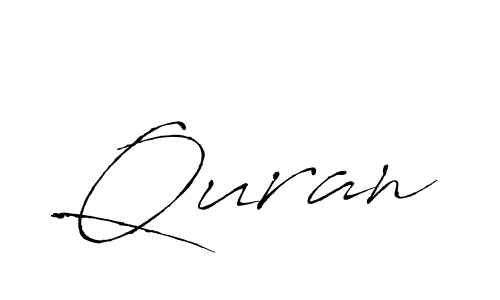 Make a beautiful signature design for name Quran. With this signature (Antro_Vectra) style, you can create a handwritten signature for free. Quran signature style 6 images and pictures png