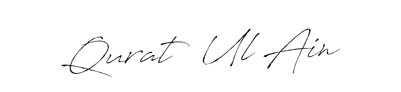 Create a beautiful signature design for name Qurat  Ul Ain. With this signature (Antro_Vectra) fonts, you can make a handwritten signature for free. Qurat  Ul Ain signature style 6 images and pictures png