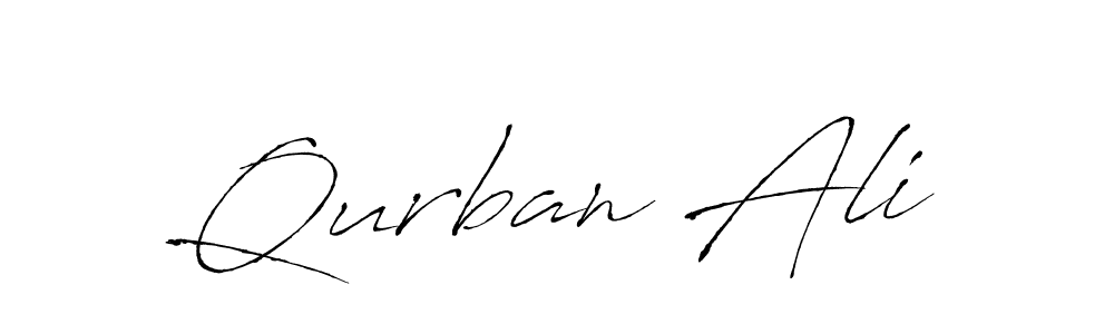 Design your own signature with our free online signature maker. With this signature software, you can create a handwritten (Antro_Vectra) signature for name Qurban Ali. Qurban Ali signature style 6 images and pictures png