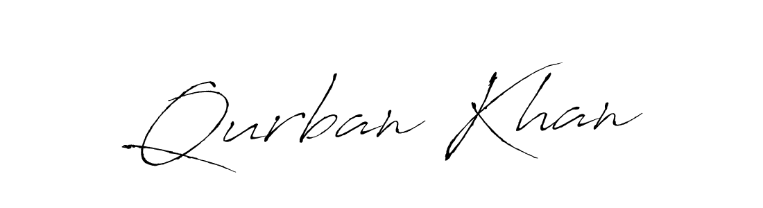 Design your own signature with our free online signature maker. With this signature software, you can create a handwritten (Antro_Vectra) signature for name Qurban Khan. Qurban Khan signature style 6 images and pictures png