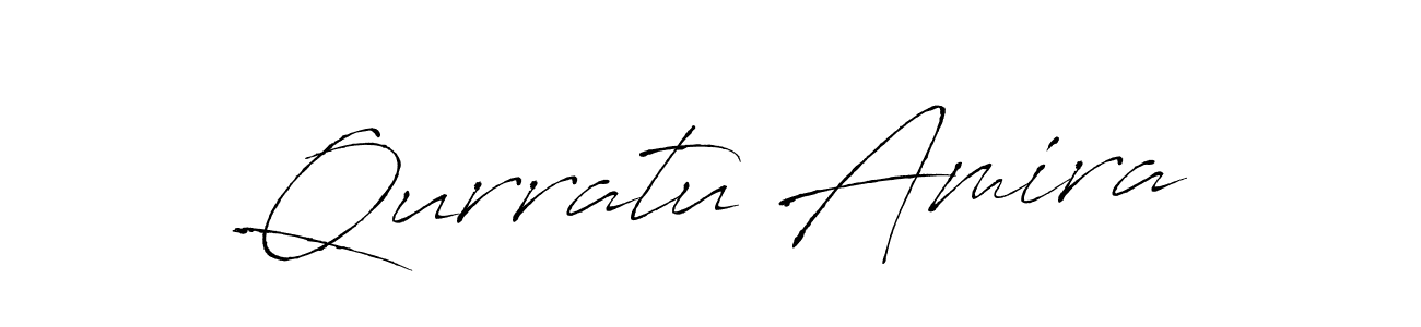 Also You can easily find your signature by using the search form. We will create Qurratu Amira name handwritten signature images for you free of cost using Antro_Vectra sign style. Qurratu Amira signature style 6 images and pictures png