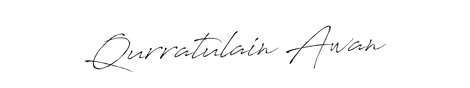 Create a beautiful signature design for name Qurratulain Awan. With this signature (Antro_Vectra) fonts, you can make a handwritten signature for free. Qurratulain Awan signature style 6 images and pictures png
