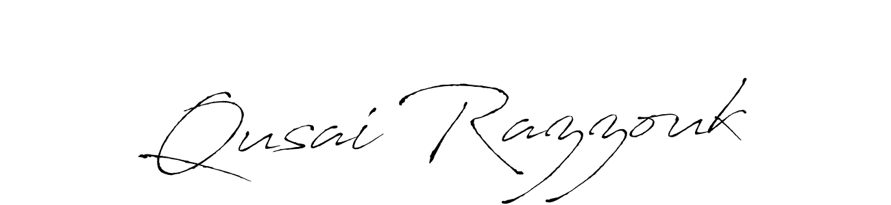 if you are searching for the best signature style for your name Qusai Razzouk. so please give up your signature search. here we have designed multiple signature styles  using Antro_Vectra. Qusai Razzouk signature style 6 images and pictures png