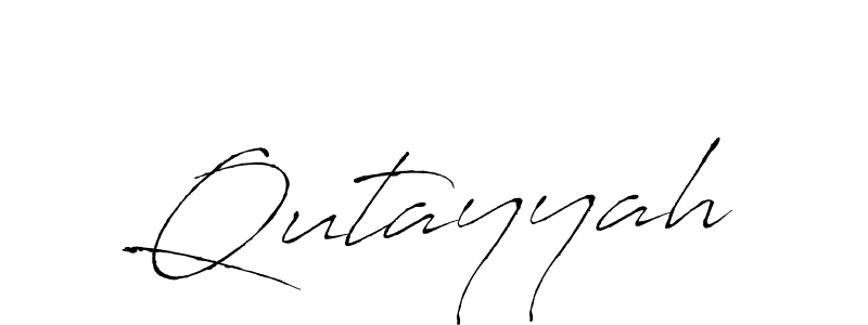 How to make Qutayyah signature? Antro_Vectra is a professional autograph style. Create handwritten signature for Qutayyah name. Qutayyah signature style 6 images and pictures png