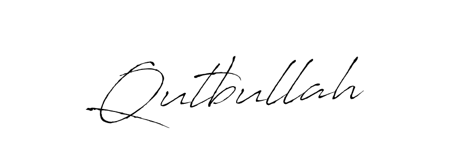 Qutbullah stylish signature style. Best Handwritten Sign (Antro_Vectra) for my name. Handwritten Signature Collection Ideas for my name Qutbullah. Qutbullah signature style 6 images and pictures png