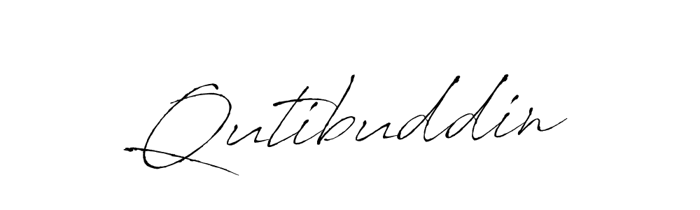 How to make Qutibuddin signature? Antro_Vectra is a professional autograph style. Create handwritten signature for Qutibuddin name. Qutibuddin signature style 6 images and pictures png