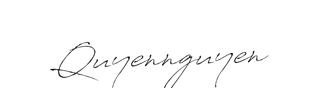 Create a beautiful signature design for name Quyennguyen. With this signature (Antro_Vectra) fonts, you can make a handwritten signature for free. Quyennguyen signature style 6 images and pictures png