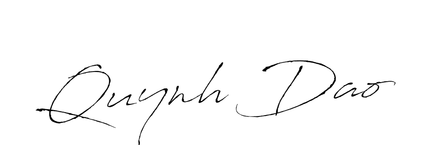 Create a beautiful signature design for name Quynh Dao. With this signature (Antro_Vectra) fonts, you can make a handwritten signature for free. Quynh Dao signature style 6 images and pictures png