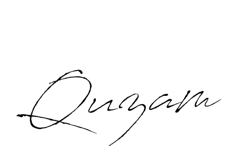 Use a signature maker to create a handwritten signature online. With this signature software, you can design (Antro_Vectra) your own signature for name Quzam. Quzam signature style 6 images and pictures png