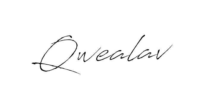 Qwealav stylish signature style. Best Handwritten Sign (Antro_Vectra) for my name. Handwritten Signature Collection Ideas for my name Qwealav. Qwealav signature style 6 images and pictures png