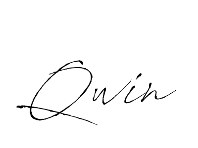 Design your own signature with our free online signature maker. With this signature software, you can create a handwritten (Antro_Vectra) signature for name Qwin. Qwin signature style 6 images and pictures png