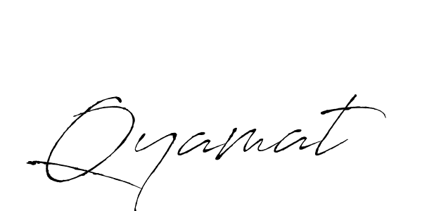 Qyamat stylish signature style. Best Handwritten Sign (Antro_Vectra) for my name. Handwritten Signature Collection Ideas for my name Qyamat. Qyamat signature style 6 images and pictures png