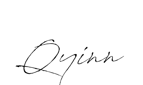 How to make Qyinn signature? Antro_Vectra is a professional autograph style. Create handwritten signature for Qyinn name. Qyinn signature style 6 images and pictures png