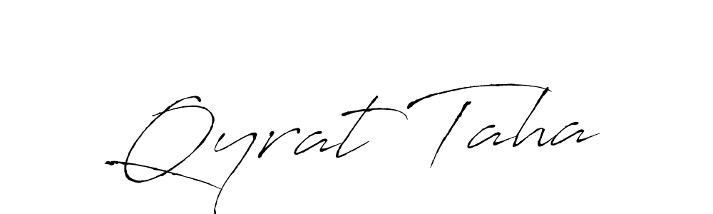 Qyrat Taha stylish signature style. Best Handwritten Sign (Antro_Vectra) for my name. Handwritten Signature Collection Ideas for my name Qyrat Taha. Qyrat Taha signature style 6 images and pictures png