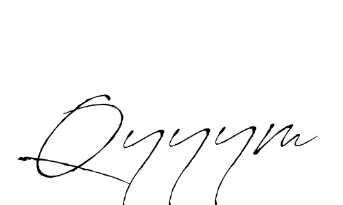 Design your own signature with our free online signature maker. With this signature software, you can create a handwritten (Antro_Vectra) signature for name Qyyym. Qyyym signature style 6 images and pictures png