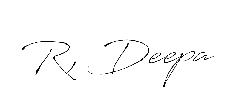 Design your own signature with our free online signature maker. With this signature software, you can create a handwritten (Antro_Vectra) signature for name R, Deepa. R, Deepa signature style 6 images and pictures png