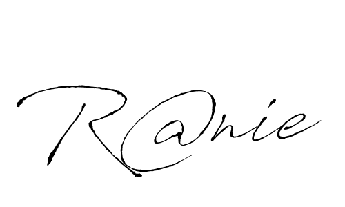 The best way (Antro_Vectra) to make a short signature is to pick only two or three words in your name. The name R@nie include a total of six letters. For converting this name. R@nie signature style 6 images and pictures png