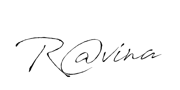 Create a beautiful signature design for name R@vina. With this signature (Antro_Vectra) fonts, you can make a handwritten signature for free. R@vina signature style 6 images and pictures png