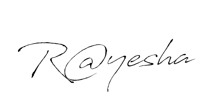 Design your own signature with our free online signature maker. With this signature software, you can create a handwritten (Antro_Vectra) signature for name R@yesha. R@yesha signature style 6 images and pictures png