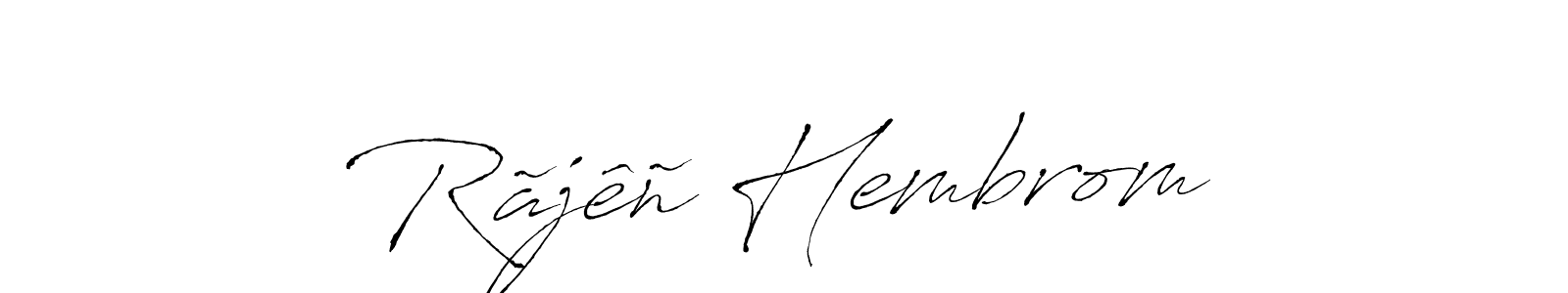 if you are searching for the best signature style for your name Rãjêñ Hembrom. so please give up your signature search. here we have designed multiple signature styles  using Antro_Vectra. Rãjêñ Hembrom signature style 6 images and pictures png
