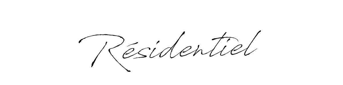 Make a beautiful signature design for name Résidentiel. Use this online signature maker to create a handwritten signature for free. Résidentiel signature style 6 images and pictures png