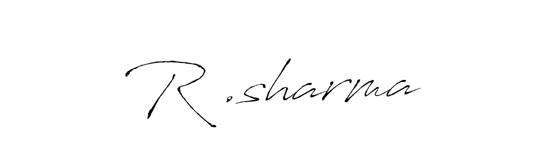 How to make R‌.sharma signature? Antro_Vectra is a professional autograph style. Create handwritten signature for R‌.sharma name. R‌.sharma signature style 6 images and pictures png