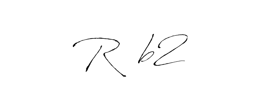 Also You can easily find your signature by using the search form. We will create R❤️b2 name handwritten signature images for you free of cost using Antro_Vectra sign style. R❤️b2 signature style 6 images and pictures png