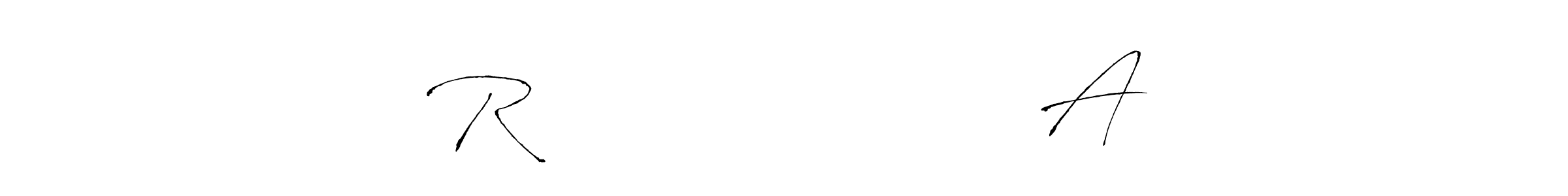 Make a beautiful signature design for name R                      A. With this signature (Antro_Vectra) style, you can create a handwritten signature for free. R                      A signature style 6 images and pictures png