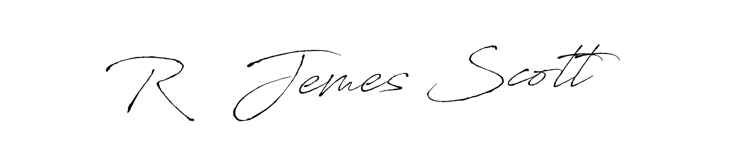 Make a beautiful signature design for name R   Jemes Scott. Use this online signature maker to create a handwritten signature for free. R   Jemes Scott signature style 6 images and pictures png