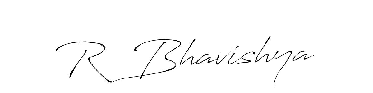 The best way (Antro_Vectra) to make a short signature is to pick only two or three words in your name. The name R  Bhavishya include a total of six letters. For converting this name. R  Bhavishya signature style 6 images and pictures png