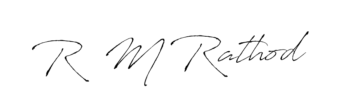 R  M Rathod stylish signature style. Best Handwritten Sign (Antro_Vectra) for my name. Handwritten Signature Collection Ideas for my name R  M Rathod. R  M Rathod signature style 6 images and pictures png