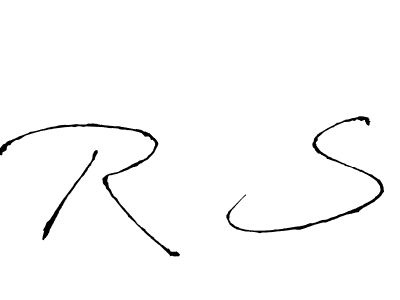 You should practise on your own different ways (Antro_Vectra) to write your name (R  S) in signature. don't let someone else do it for you. R  S signature style 6 images and pictures png