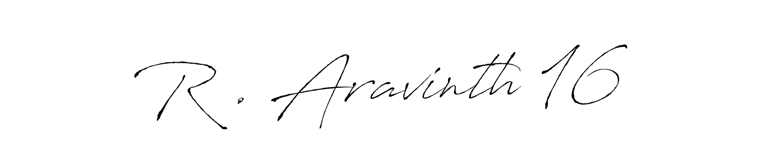 Also You can easily find your signature by using the search form. We will create R . Aravinth 16 name handwritten signature images for you free of cost using Antro_Vectra sign style. R . Aravinth 16 signature style 6 images and pictures png