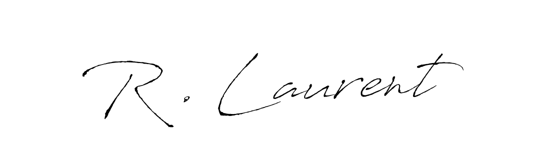 How to make R . Laurent name signature. Use Antro_Vectra style for creating short signs online. This is the latest handwritten sign. R . Laurent signature style 6 images and pictures png