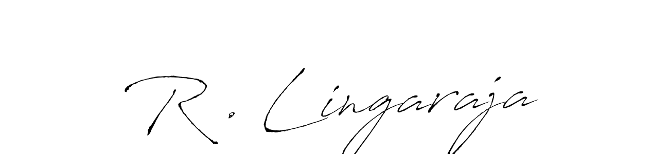 You should practise on your own different ways (Antro_Vectra) to write your name (R . Lingaraja) in signature. don't let someone else do it for you. R . Lingaraja signature style 6 images and pictures png