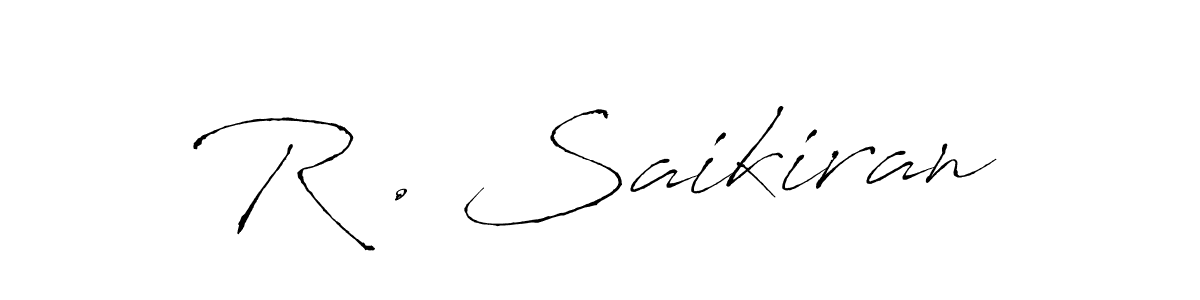 if you are searching for the best signature style for your name R . Saikiran. so please give up your signature search. here we have designed multiple signature styles  using Antro_Vectra. R . Saikiran signature style 6 images and pictures png