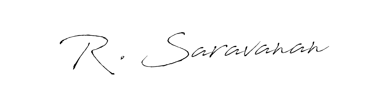 Also You can easily find your signature by using the search form. We will create R . Saravanan name handwritten signature images for you free of cost using Antro_Vectra sign style. R . Saravanan signature style 6 images and pictures png